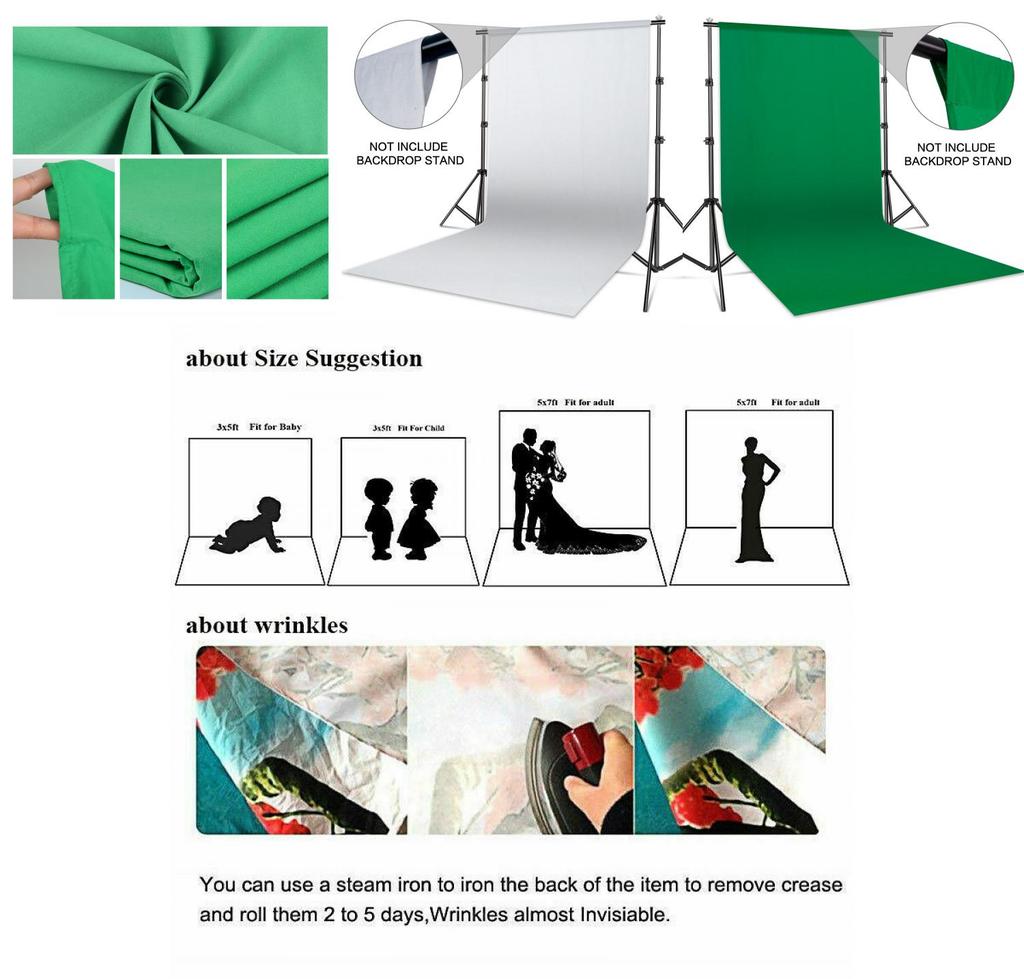 Hochwertiger Fotografie-Hintergrund Vorhang Glatter Musselin-Hintergrund für den professionellen Studioeinsatz