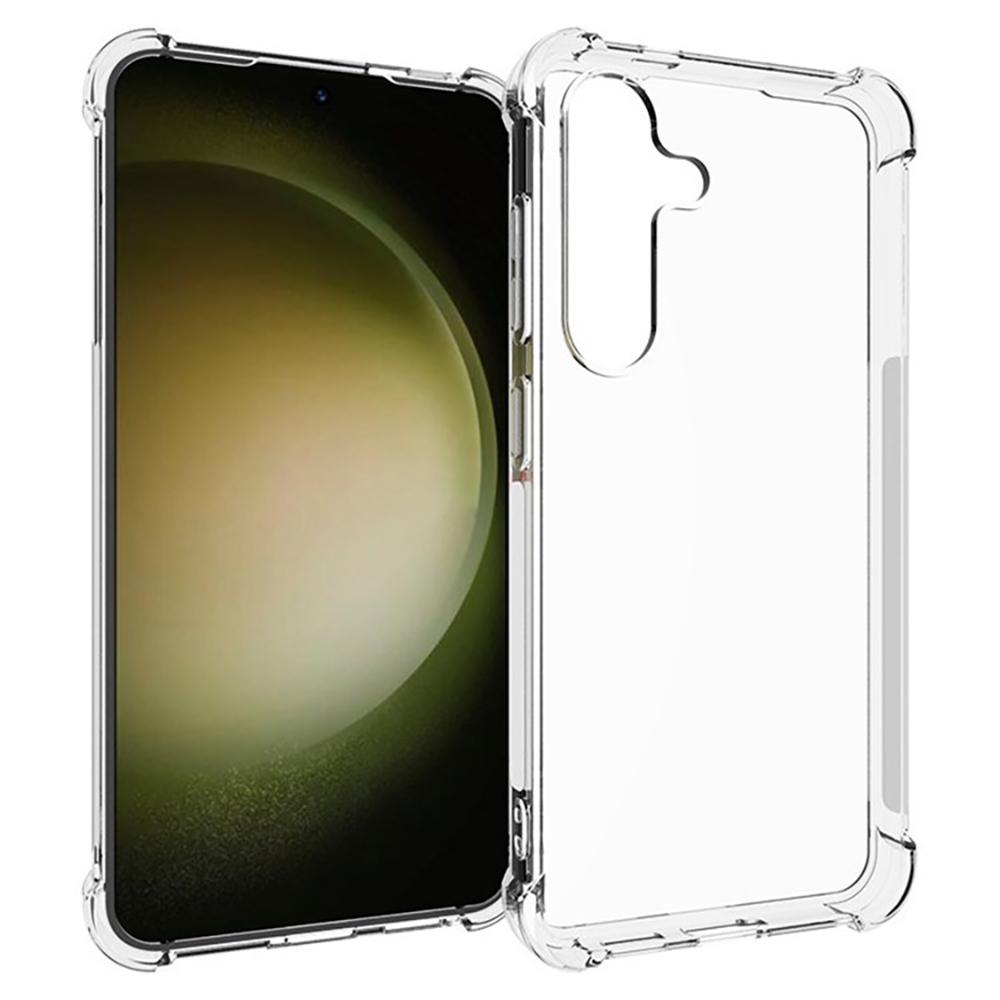 

WANLONFENG WL2 Series for Samsung Galaxy S24 Case with 2Pcs Tempered Glass Films 2.0mm TPU Phone Cover (Big Lens Hole) Type A