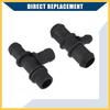 HVAC Heater Hose Tee Connector for Ford Transit Connect 2010-2013 / Heater Pipe Connector/Durable / 1 Set Black Auto Replacement Parts
