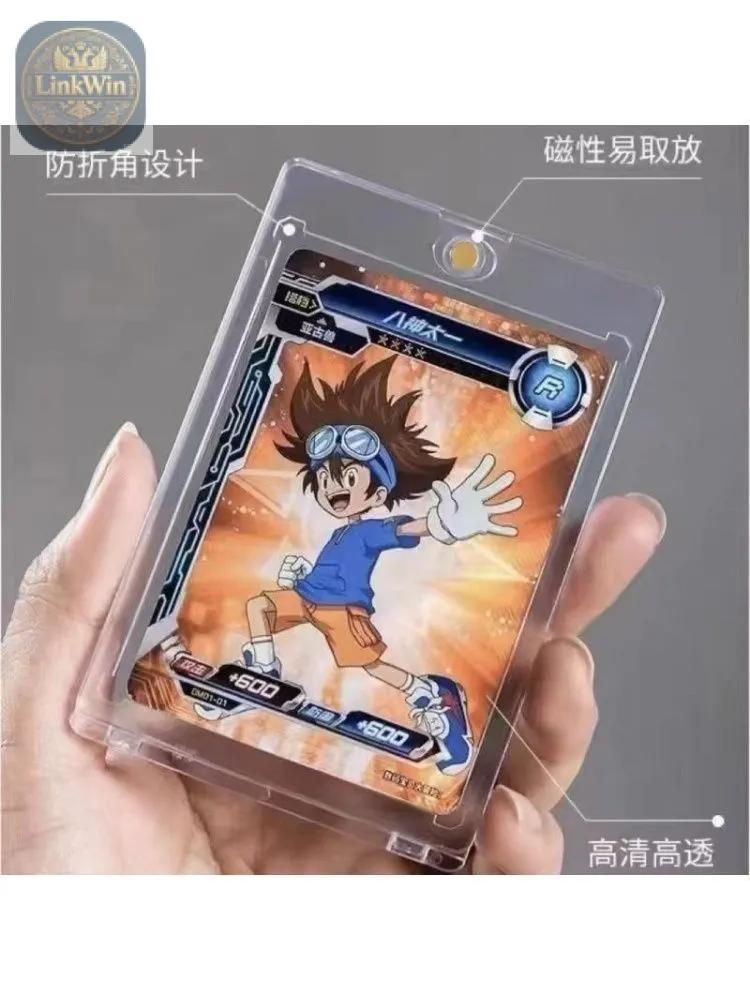 35PT Magnetic Card Case Transparent, Rigid Card Holder Protector for Pokémon, Anime and K-Pop Game and Collectible Cards