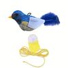 Flying Bird Cat Toy Vivid Chirping Bird-Shaped Simulation Bird Interactive Cat Self-entertainment Realistic Bird Sound Cat Toy