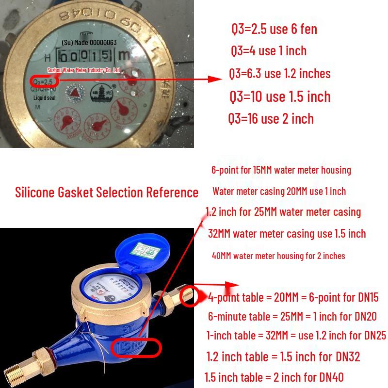 Silicone Rubber Washer for Shower Head 4-Inch Hose Seal Filter