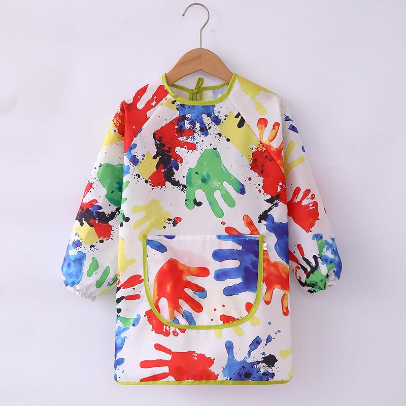 Kids' Waterproof Long-Sleeve Art Smock with Custom Logo