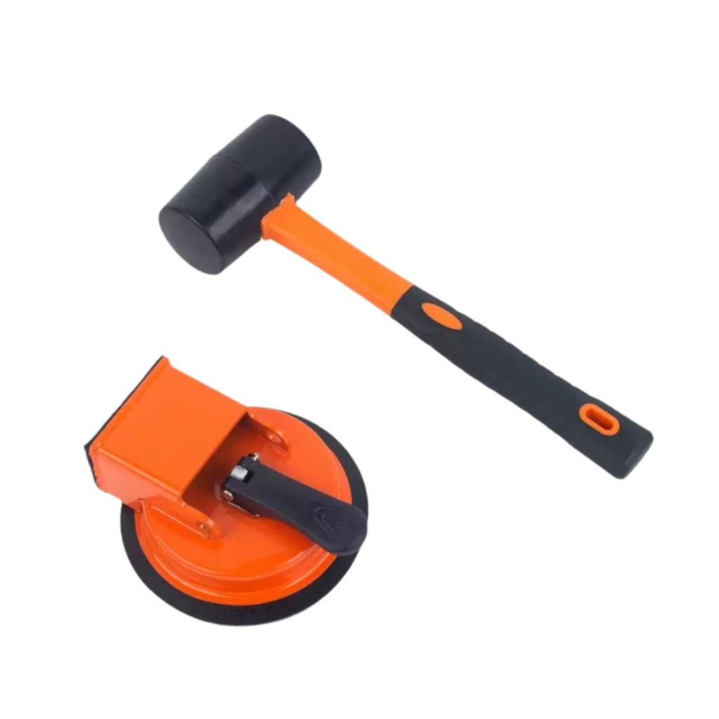 Floor Joint Repair Tool: Ergonomic Mallet, Secure Suction Cup, Correction Tool for Vinyl, Wood,