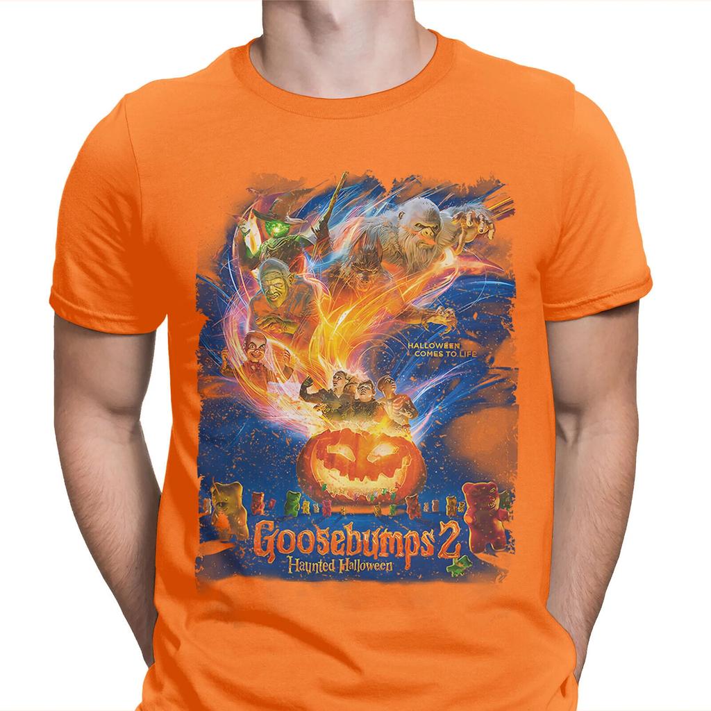 Goosebumps 2 Haunted Halloween T-Shirt Movie Poster Spooky Mens T shirts Top #HD