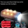 D2 Bicycle Flashlight Headlight LED Bike Light Rechargeable Bike Front Light MTB Road Bike Head Lamp Safety Night Riding Cycling