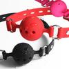 Pink Silicone Three-Hole Gag - Adult Bondage Couple Toy