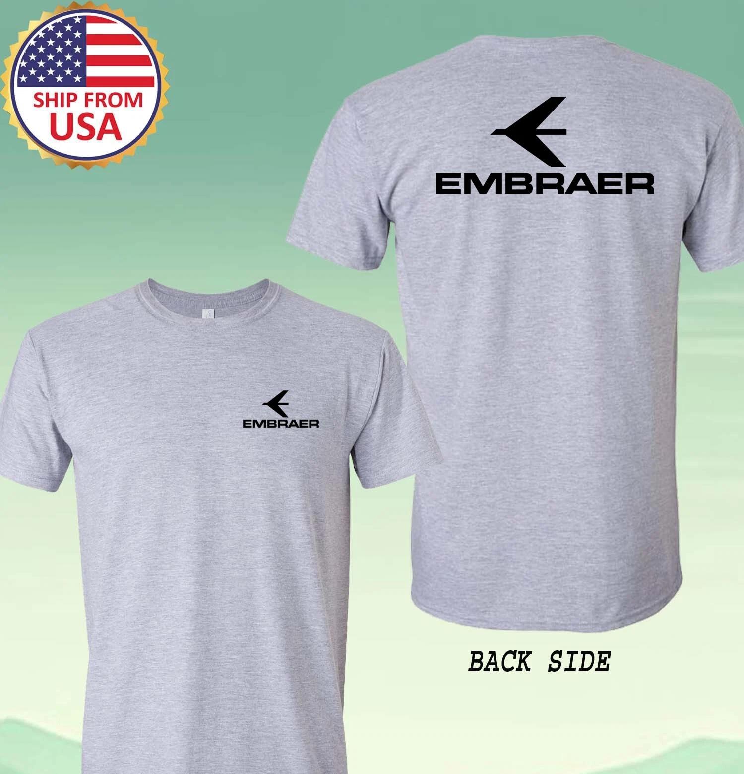 Embraer Aircraft Aerospace Men s Grey Size S-5XL S