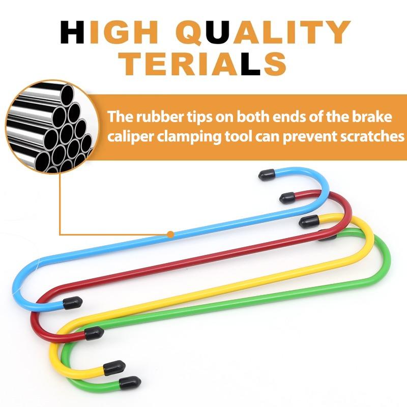 1PC Car Brake Caliper Hook S-Type Brake Pad Caliper Hook Replacement Hook Brake System Maintenance Specialized Disassembly Tools