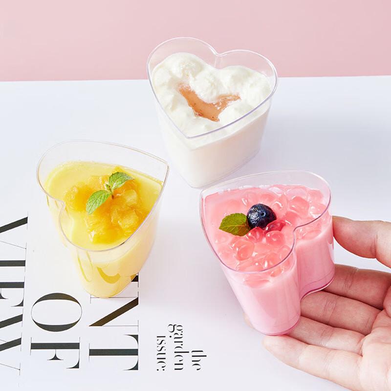 

Heart-shaped Disposable Mousse Dessert Cups