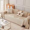 Sofa Throw Blankets Outdoor Camping Picnic Blanket Leisure Relax Beach Towel White Travel Rug Tassels