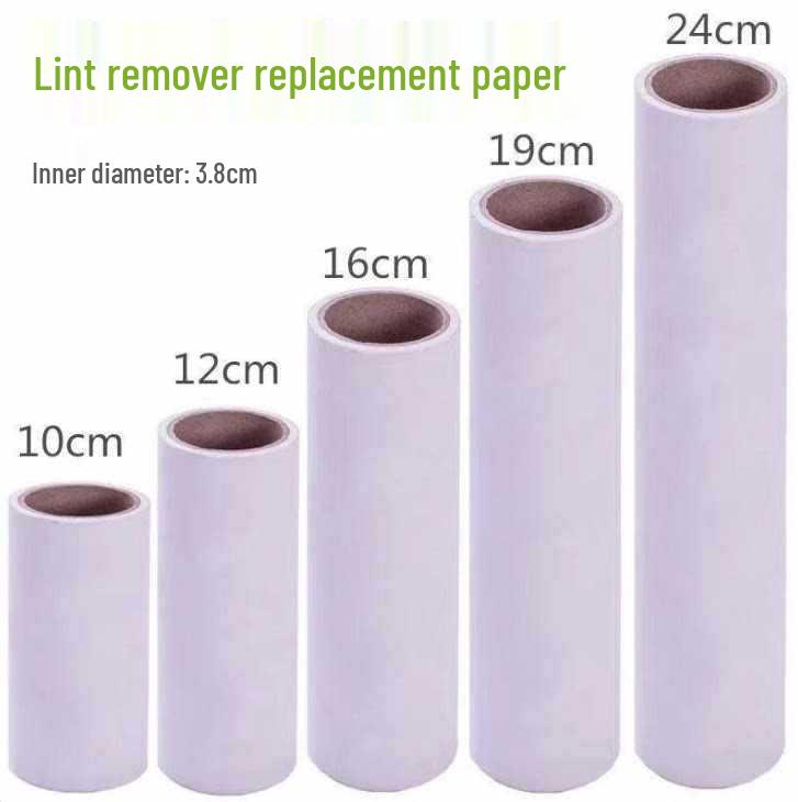 **Lint Roller Refill Rolls: Tear-Off Dust Removal Paper for Clothes**