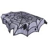 Halloween Black Lace Spiderweb Bordduk Bordtrekk Vindu hengende Skrekk Halloween Party Decora