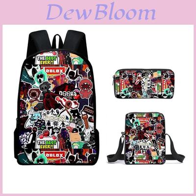 Roblox Doors Kids School Backpack With Breathable Oxford Material For Elementary Students