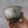 150ml Ceramic Lid Bowl Vintage Tea Bowl Three Talents Bowl