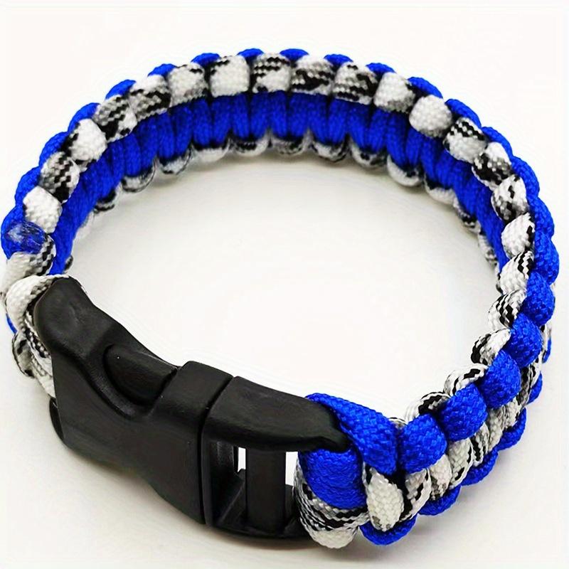 1pc Seven-core Umbrella Rope Bracelet, Creative Color Braided, Plastic Mosaic Material, Weave Main Material, Simple Style