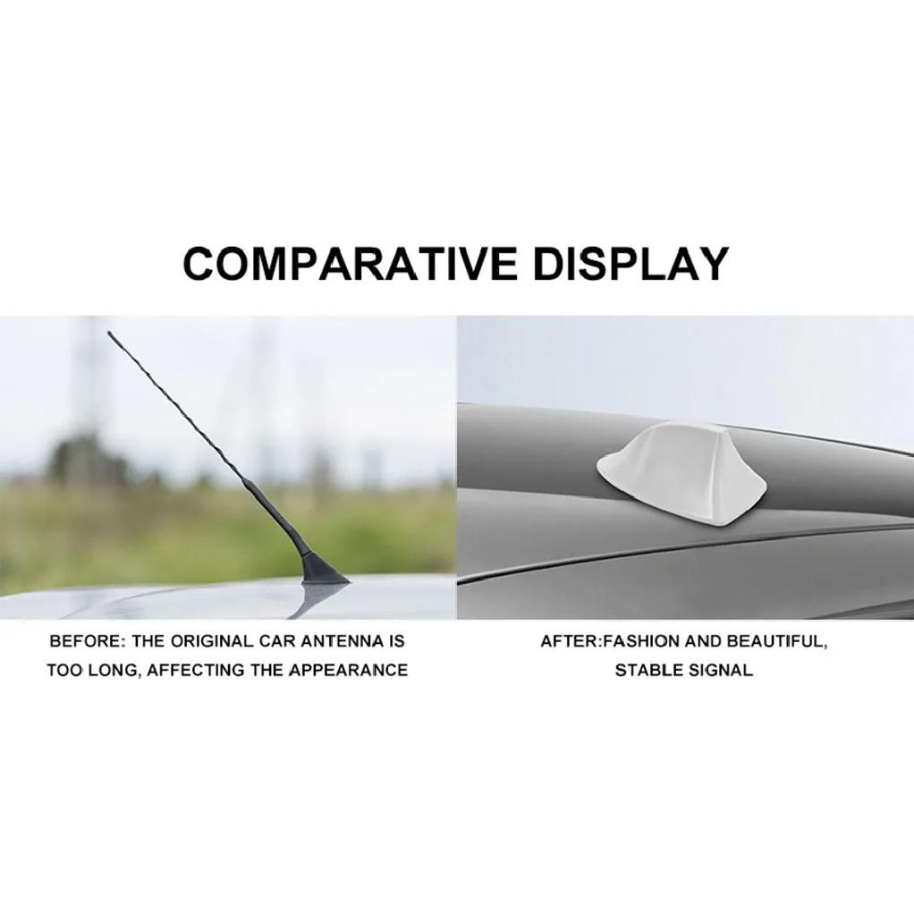Car Antennas Shark Fin Antenna Auto Radio Signal Aerials Roof Antennas For Universal Kia/Nissan/Toyota/Hyundai/BMW Car Styling
