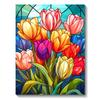 Pittura Diamante 5D Fai da Te Fiore di Tulipano Diamante Rotondo Completo Mosaico Ricamo Kit Punto Croce Decorazione Casa Arte Hobby Regali
