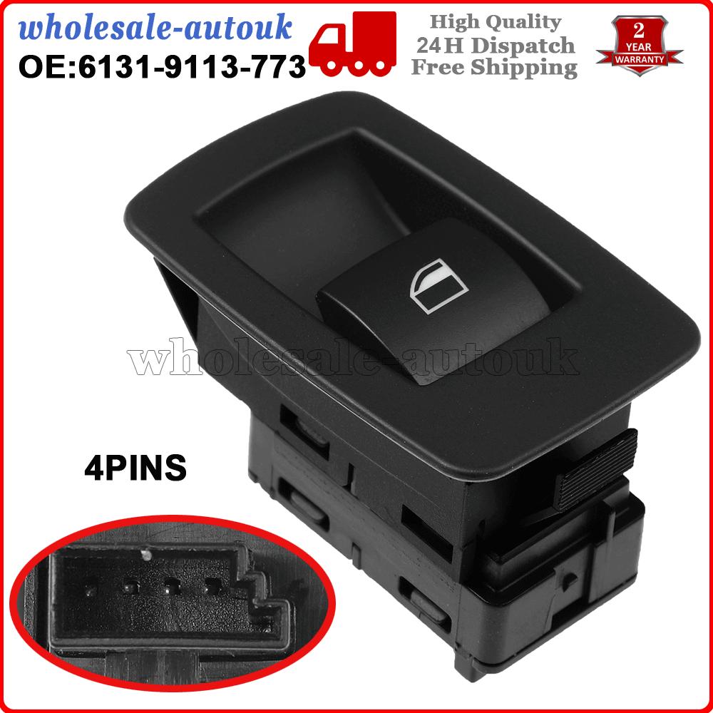 FOR BMW 5 X3 Series E60 E61 LCI E83 Window Lifter Switch Schwarz 61319113773 New