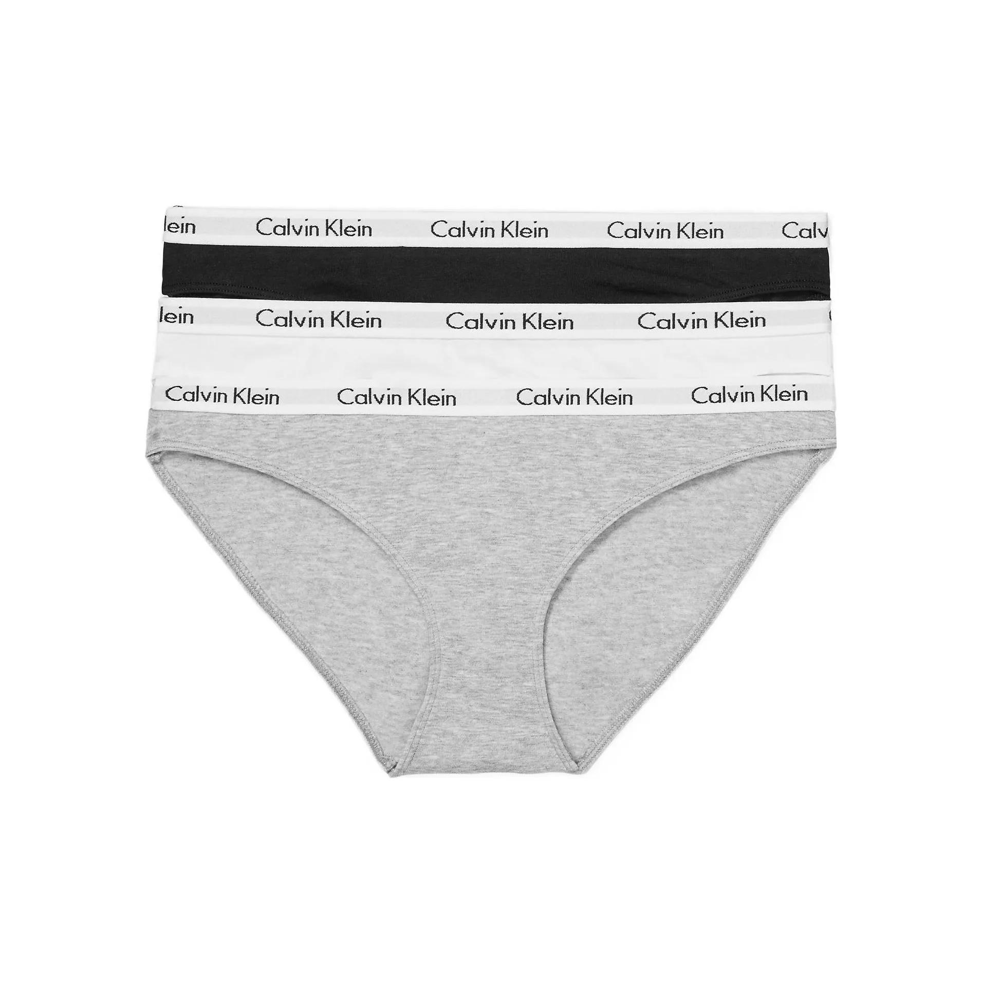 

Solid color logo jacquard sexy anti pinch underwear for women, 3-pack set L