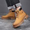 2025 New Motocross Boots Lace Up Non-Slip Ankle Boots Winter Plush Snow Boots Botas Classic Mens High Top Outdoor Shoes