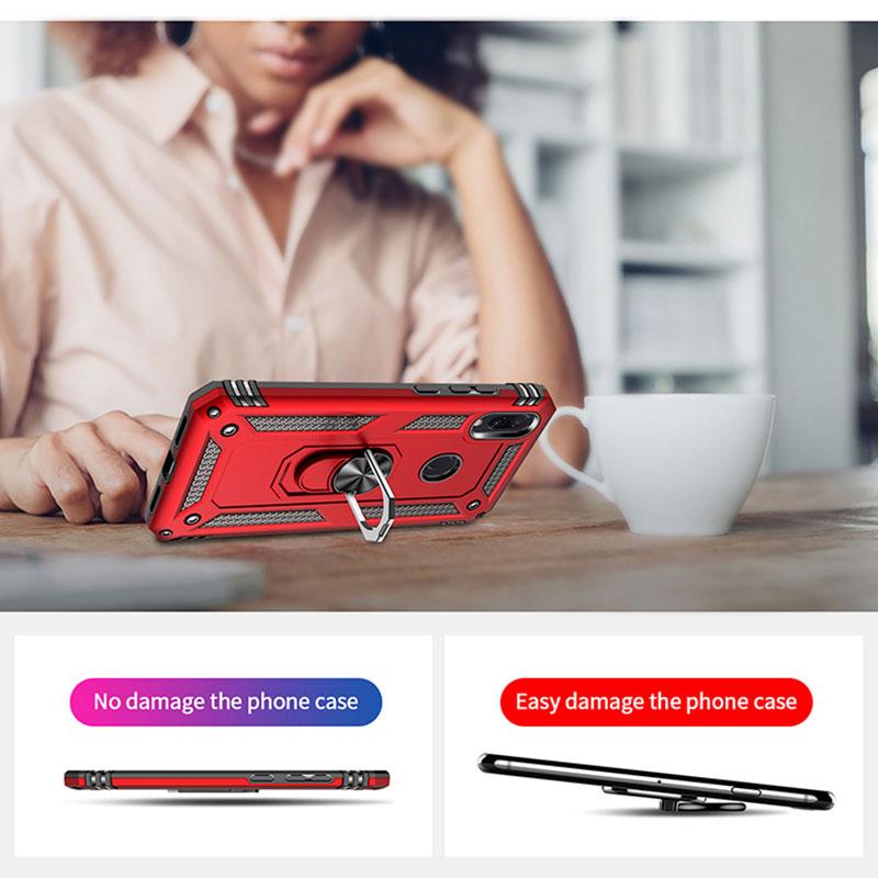 Luxury Armor Stand Case For Xiaomi Redmi Note 7 8 Pro 7 7A 8 8A Car Holder Ring Cover For Xiaomi MI 9 SE 9T A2 A3 Lite Case