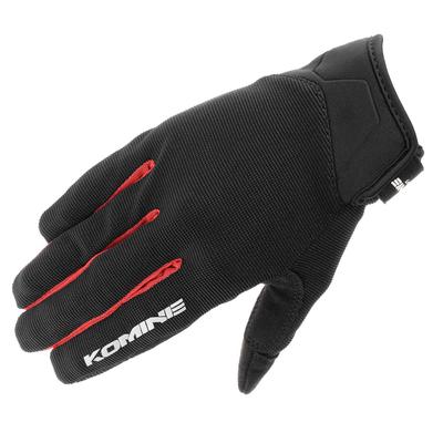 KOMINE Motorsykkelhansker Ride Mesh Hansker Alesia Svart Rød XL GK-1683