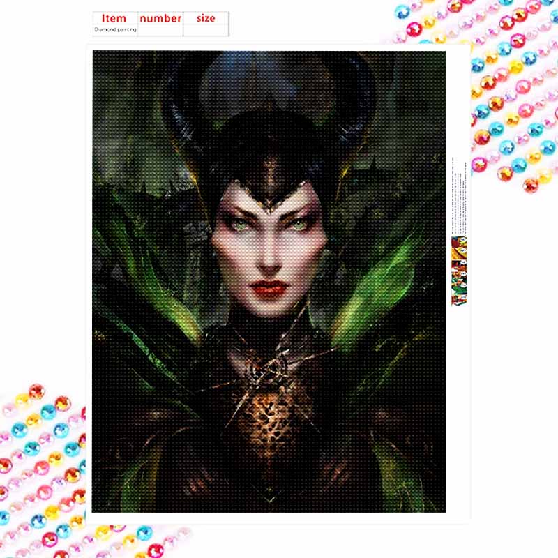 Disney Diamond Painting 5D DIY Maleficent Diamond Painting Art Diamond Painting Kit Adult/Beginner Gift Idea Home Decor