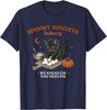 Retro Funny Spooky Biscuits Club Cat Lovers Pastry Halloween Unisex T-Shirt