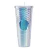 Cute Cup With Straw, 24oz Insulated Double Wall Cold Cup With Lid And Straw, Movie Surrounding Accompanying Cup, Diamond Mug