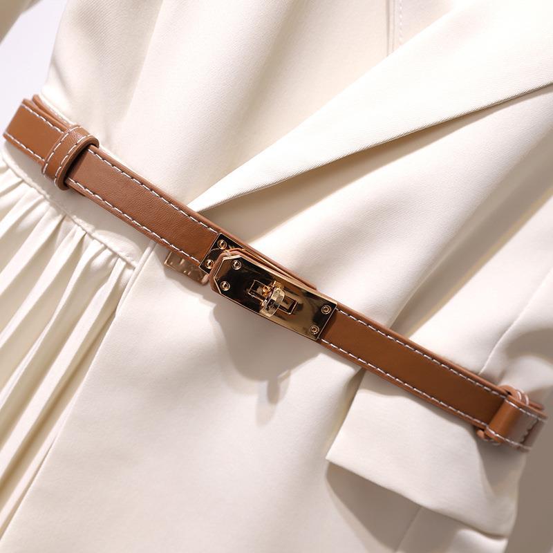 Elegant 2025 Slimming Goddess Draped Pleated Long Dress with Belt