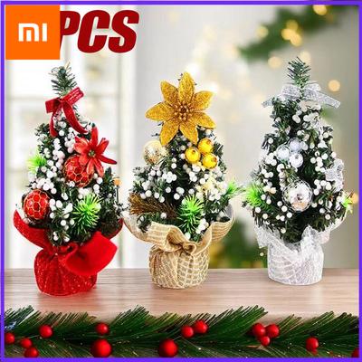 Xiaomi 3PCS Christmas Tree Mini Christmas Tree Desktop Decorations Window Decorations Christmas Children's Gifts Christmas Decorations