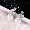 Exquisite Women Imitation Pearl Earrings Dainty Temperament Elegant Ear Accessories for Female Fashion Versatile Jewelry
