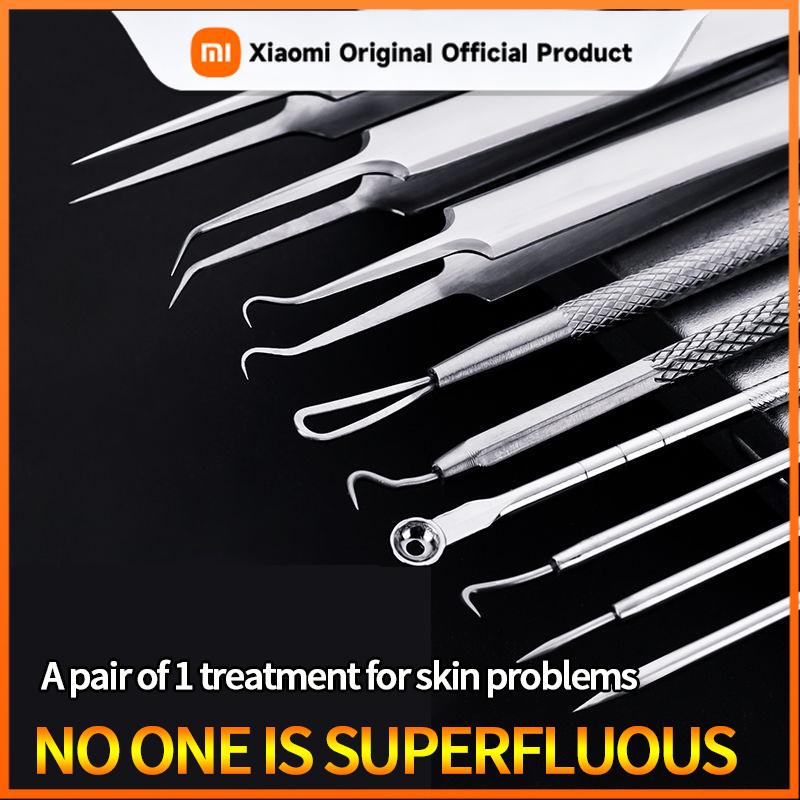 Xiaomi Acne Needle Blackhead Cell Clip Suit Double-Headed Acne Needle Acne Acne Removal Needle Tweezers Precision Acne Clip Acne Tool