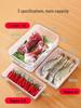Plastic Japanese-Style Fresh-Keeping Box with Lid for Refrigerator Storage