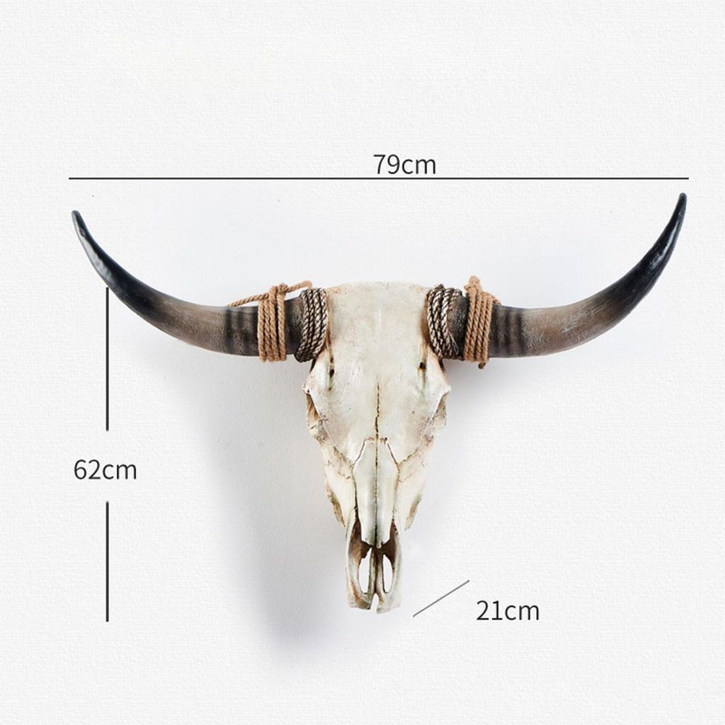 Decorative Animal Heads Wall Art Featuring Cow for Living Room