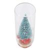 Tabletop Decorative Xmas Tree Portable Desktop Miniature Holiday Xmas Tree Decor with Red Ribbon
