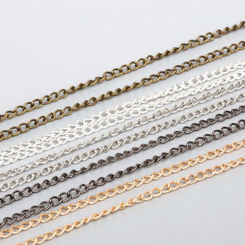 

5m DIY Metal Chain for Jewelry Making: Handmade Earrings, Bracelets & Necklaces