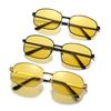 Metal Frame UV Resistant Sunglasses UV400 Color Changing Dual-use Sun Glasses Male and Female Drivers' Night Vision Goggles