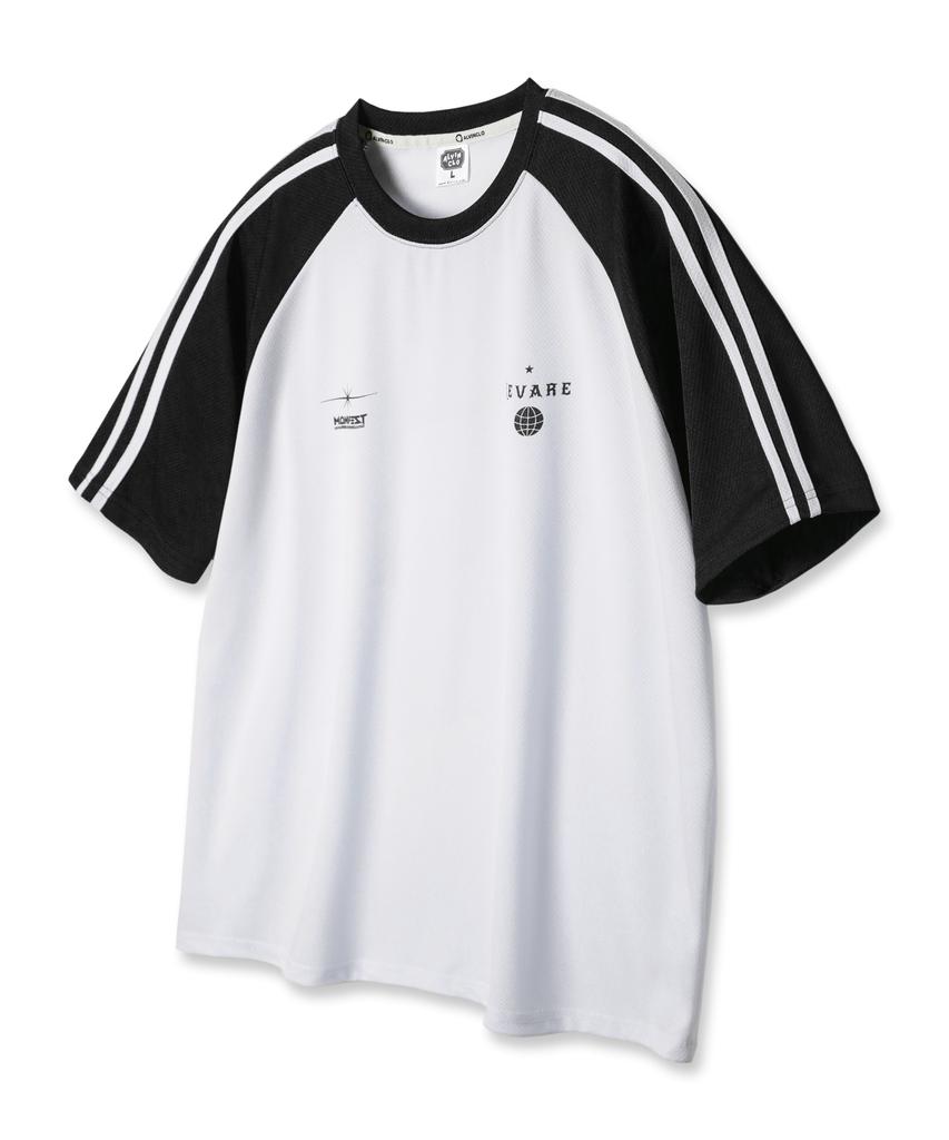 ALVINCLO [Mesh] Manifest Raglan Color Block Track Oversized Short Sleeve Tee Ast4804 (4 Colors)