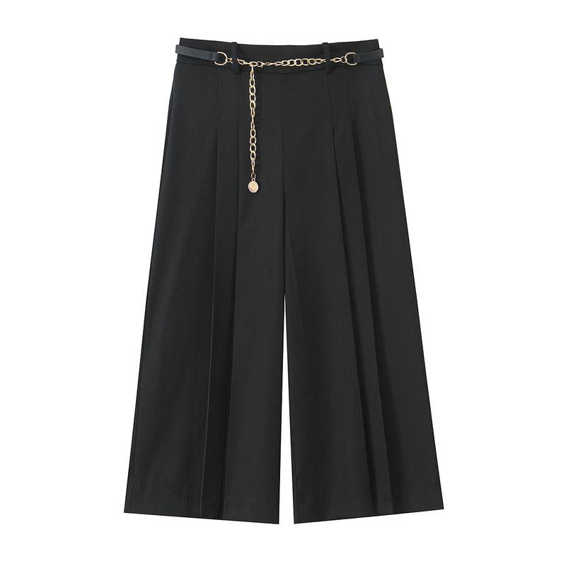 Kaslead New Arrival Women's Clothing Fashion Style Fashion with Chain Belt Long Casual Shorts 2143721