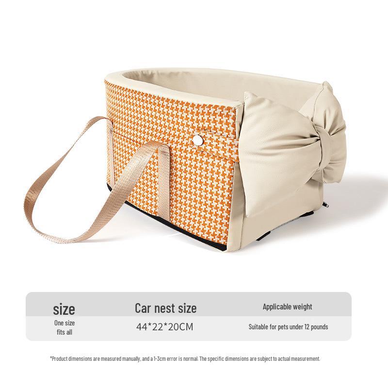 BLOBLO Pet Travel Console Nest for Dogs and Cats - Safe Universal Car Seat