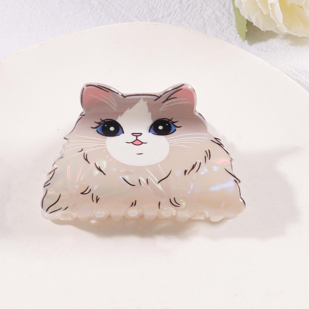1 Stück Kreative Niedliche Katze Cartoon Neue Accessoires Kopfschmuck Griffspange Haarspange Neu Hinterkopf Haaraccessoires