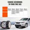 Snow Chains Manganese Alloy Steel 2PCS Traction Wheels Chains Silver
