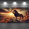 Sunset Lion Large Size Diamond Painting Diy Full Square Round Drill Rhinestone Embroidery Wild Animals Mosaic Cross Stitch Kits Wall Decor