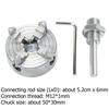 Jaw Manual Chuck Independent Turning Machine Accessories Metal 4  Manual Lathe Chuck Clamp Self-Centering Mini Drill Chuck