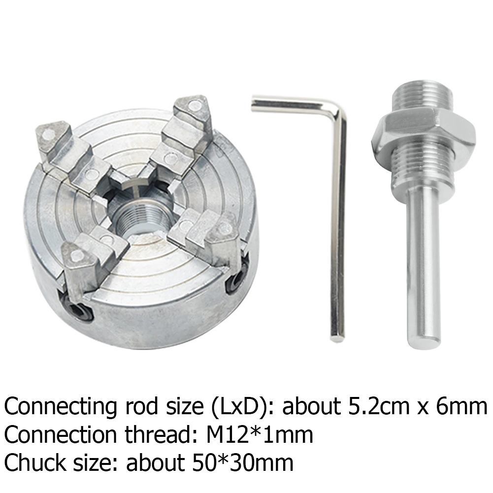 Jaw Manual Chuck Independent Turning Machine Accessories Metal 4  Manual Lathe Chuck Clamp Self-Centering Mini Drill Chuck