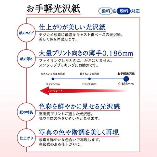 Plus Inkjet Paper, Easy Glossy Paper, A4 Size, 100 Sheets IT-221GE 46-053