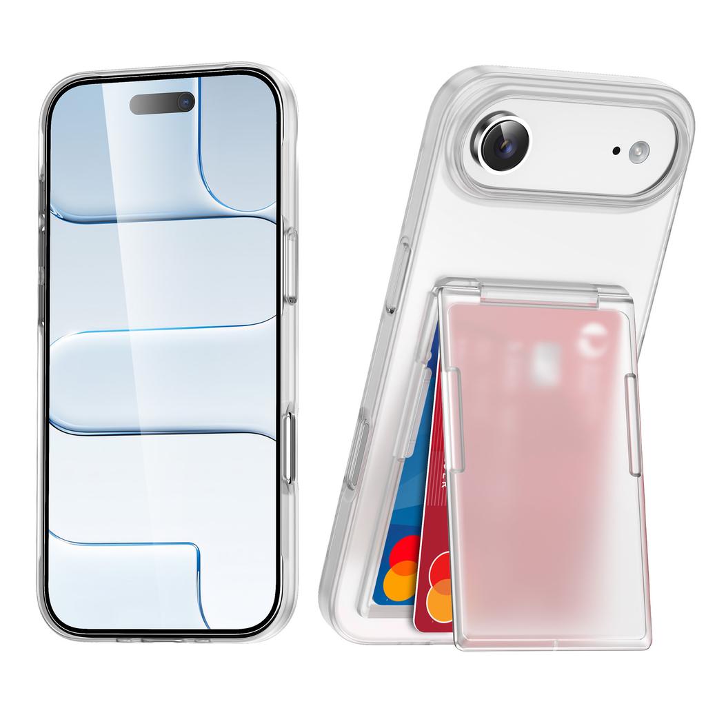 New Product for IPhone17Air Frosted Card Holder Holder 16 Phone Case 15Pro Anti-Scratch 14 Phone Protective Cover