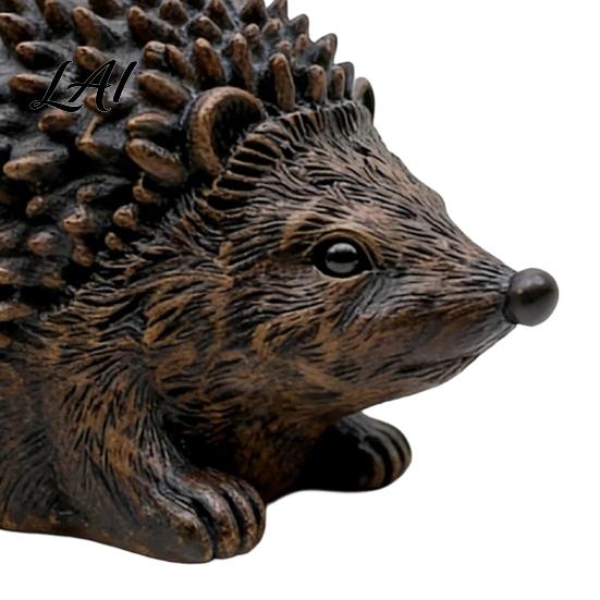 Realistic Hedgehog Home Decor Resin Statue Storage Ornament Waterproof Box for Garden Garden Animal Figurine Indoor Outdoor Landscape Decoration